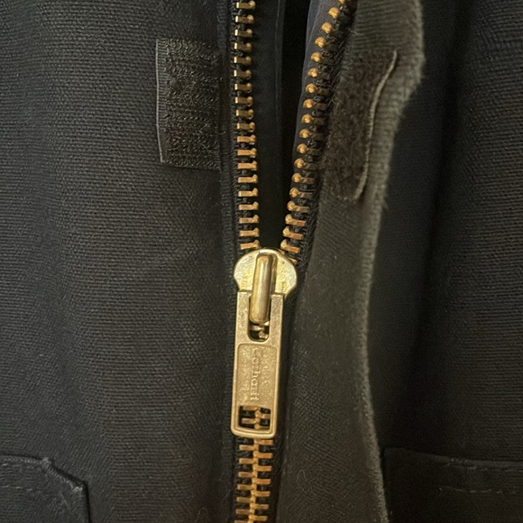 Carhartt 2004 J02 Traditional Duck Arctic Quilt Lined Coat Size 46 Tall In Blk - Picture 8 of 10